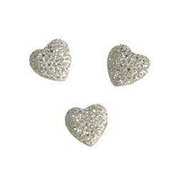 AussieSuperStore Art & Craft Essentials Glitter Heart Rhinestones Glitter Heart Rhinestones | Embellishment  9331468028048 VCR601